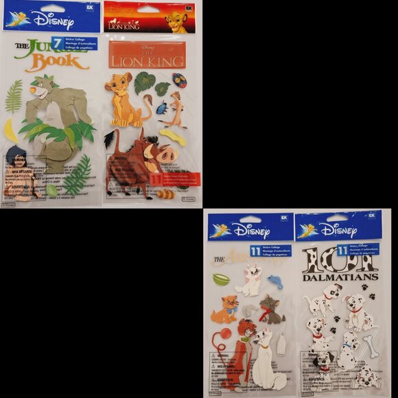 Disney Pets/Animals 3-Dimensional Stickers - Disney NWT! - Picture 1 of 11